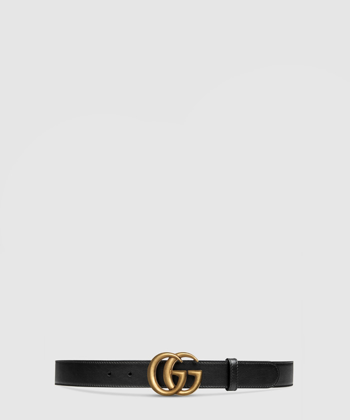 [GUCCI-구찌]더블 G 버클 레더 벨트 409417