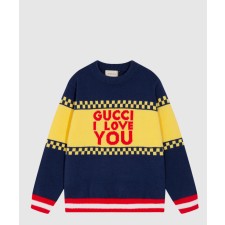 [GUCCI-구찌]코튼 울 위드 인타르시아 스웨터 743127