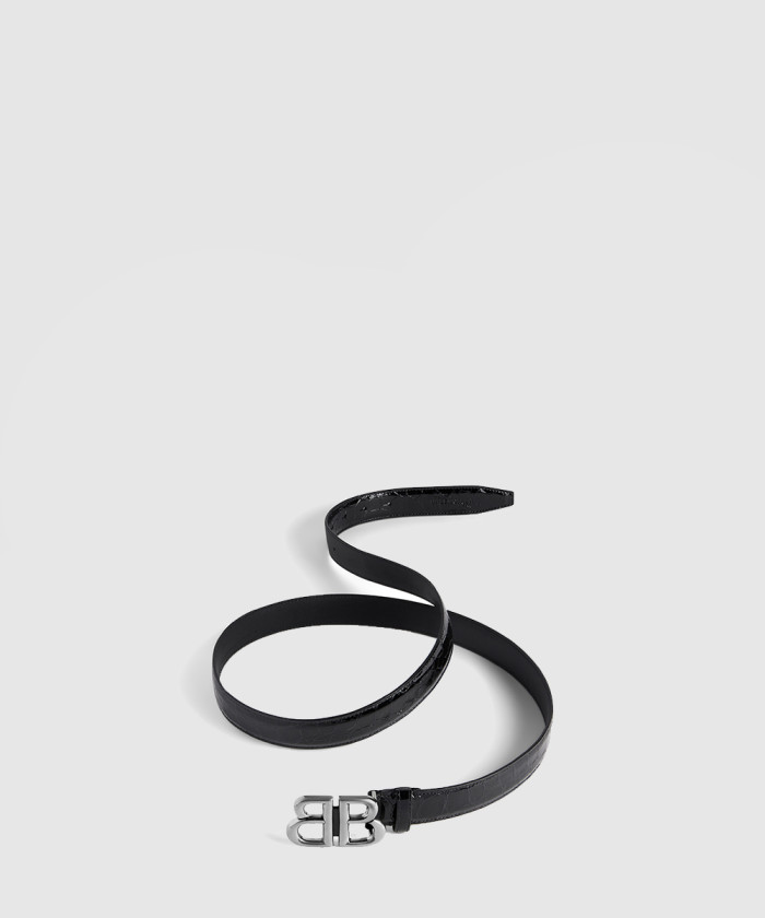 [BALENCIAGA-발렌시아가]모나코 크로커다일 엠보싱 벨트 766031