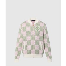 [LOUIS VUITTON-루이비통]다미에 자카드 코튼 집스루 블루종 1AFPZ5