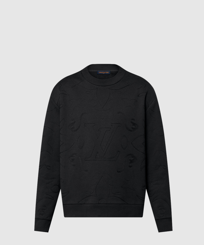 [LOUIS VUITTON-루이비통]엠브로이더드 코튼 저지 크루넥 1AFXO7