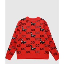 [GUCCI-구찌]GG 스컹크 로고 울 니트 711576