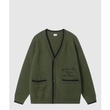 [DIOR-디올]로고 자수 버진 울 가디건 383M2