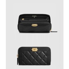 [CHANEL-샤넬]장지퍼 지갑 A80566