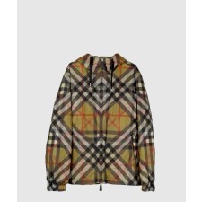 [BURBERRY-버버리]레이어드 체크 후드 패딩 자켓 8063689