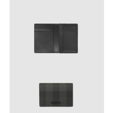 [BURBERRY-버버리]체크 레더 폴딩 카드 케이스 80702041