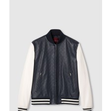[GUCCI-구찌]GG 엠보스 레더 봄버 재킷 787747