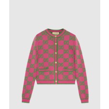 [GUCCI-구찌]GG 코튼 및 실크 블렌드 가디건 743319