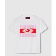 [GUCCI-구찌]구찌 프린트 코튼 저지 티셔츠 787299