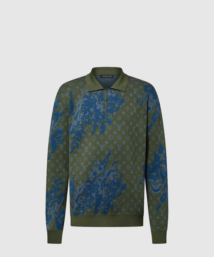 [LOUIS VUITTON-루이비통]모노그램 롱 슬리브드 니티드 폴로 1AFALJ