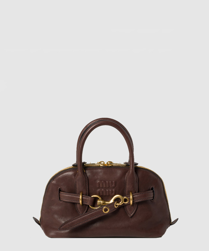 [MIUMIU-미우미우]아방뛰르 나파 가죽 탑 핸들백 5BB169