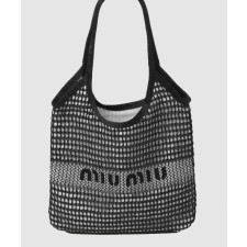 [MIUMIU-미우미우]토트백 우븐 리넨 5BG231