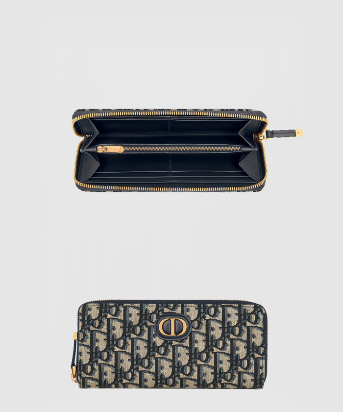 [DIOR-디올]30 Montaigne 롱 집업 지갑 S2189