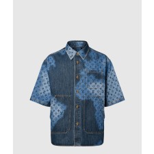 [LOUIS VUITTON-루이비통]쇼트 슬리브드 데님 오버셔츠 1AFAVG