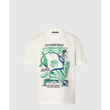 [LOUIS VUITTON-루이비통]인따르시아 그래픽 코튼 티셔츠 1AFJFQ