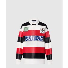 [LOUIS VUITTON-루이비통]롱 슬리브드 레더 인따르시아 럭비 폴로 1AFIS2