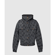 [LOUIS VUITTON-루이비통]모노그램 데님 후디드 블루종 1AFQBK