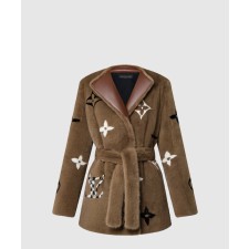 [LOUIS VUITTON-루이비통]모노그램 밍크 랩 코트 1AAG8N