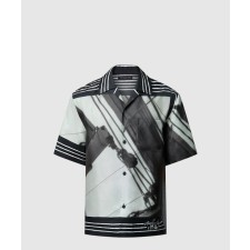 [LOUIS VUITTON-루이비통]프린티드 쇼트 슬리브드 실크 셔츠 1AFVTQ