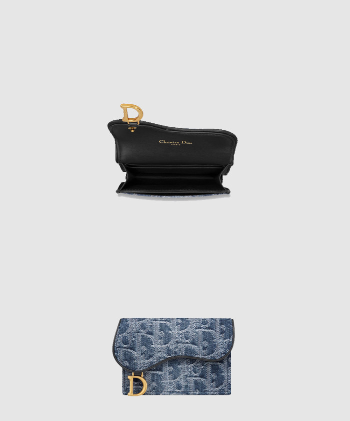 [DIOR-디올]Saddle Bloom 카드 지갑 S5611