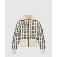 [LOUIS VUITTON-루이비통]그래픽 트위드 니트 집업 재킷 1AFTXN