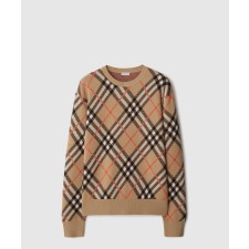 [BURBERRY-버버리]체크 울 블렌드 스웨터 80934861