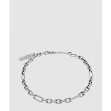 [BALENCIAGA-발렌시아가]태그 카라비너 네크리스 앤티크 실버 792885