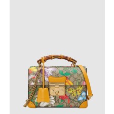 [GUCCI-구찌]패드락 GG 스몰 뱀부 토트백 603221