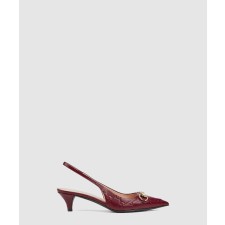 [GUCCI-구찌]홀스빗 슬링백 펌프스 782407