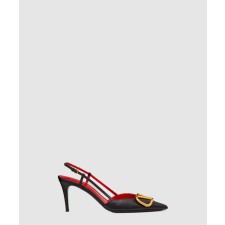 [VALENTINO-발렌티노]송아지 가죽 슬링백 펌프스