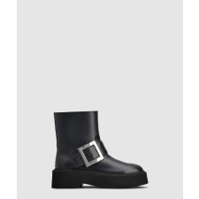 [ROGER VIVIER-로저비비에]비브 레인저스 바이커 부티 7403