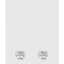 [GUCCI-구찌]블라인드 포 러브 하트 실버 귀걸이 455274