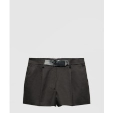 [PRADA-프라다]가죽 벨트 트윌 쇼츠 P275GK