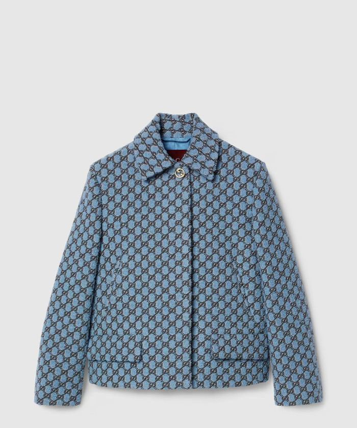 [GUCCI-구찌]GG 섀도우 부클레 울 재킷 ‎798086