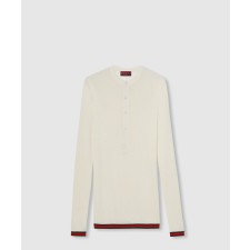 [GUCCI-구찌]리브 실크 롱 슬리브 탑 792759