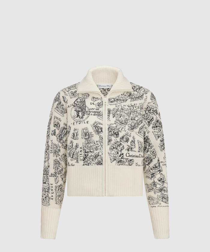 [DIOR-디올]모크넥 가디건 454G6