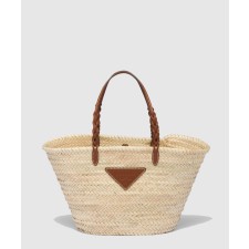 [PRADA-프라다]트리밍 천연 패브릭 토트백 1BG314