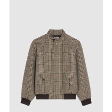 [CELINE-셀린느]크리스탈 임베리쉬드 체크울 봄버 자켓 2V20L8