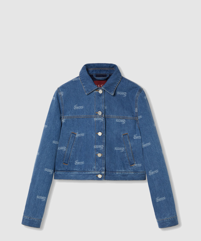 [GUCCI-구찌]레이저 디테일의 데님 재킷 797681