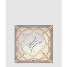 [GUCCI-구찌]홀스빗 프린트 실크 까레 767130