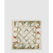 [GUCCI-구찌]애니멀 플로라 프린트 실크 까레 777353