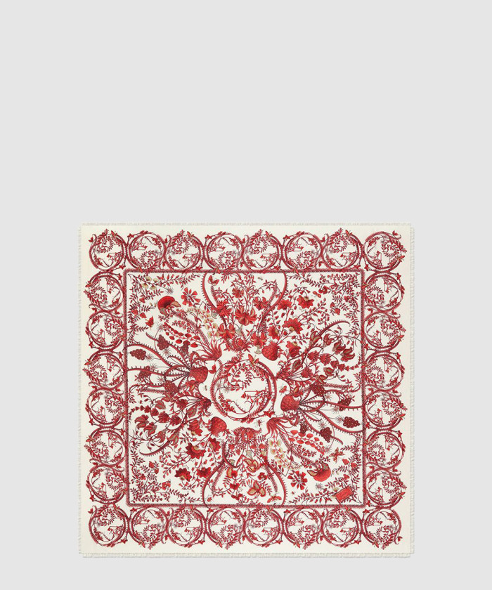 [GUCCI-구찌]상룡 프린트 실크 스카프 774323