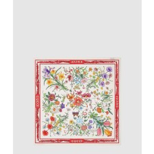 [GUCCI-구찌]꽃 프린트 실크 스카프 699493