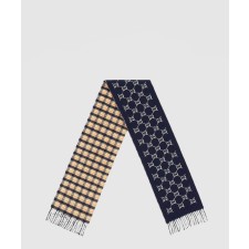 [GUCCI-구찌]체크 무늬 GG 패턴울 597527