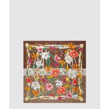 [GUCCI-구찌]여성 실크 트윌 플로라 프린트 까레 777068