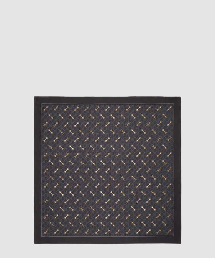 [GUCCI-구찌]GG 프린트 홀스빗 실크 스카프 662576