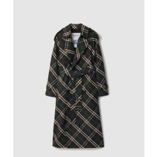 [BURBERRY-버버리]롱 체크 블렌드 트렌치코트 80986111