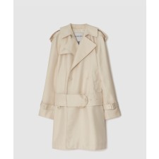 [BURBERRY-버버리]미드 렝스 실크 블렌드 트렌치코트 80869951