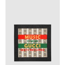 [GUCCI-구찌]VOILE CARR 코튼 스퀘어 스카프 676964