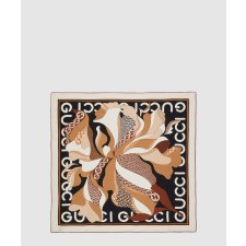 [GUCCI-구찌]꽃 프린트 실크 스카프 741945